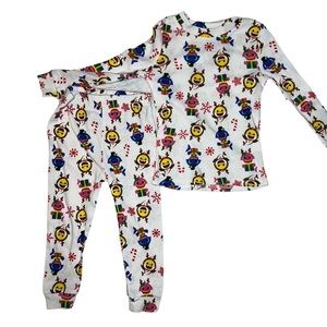 Baby Shark Long Sleeve Christmas Pajama Pants Set Sleepwear, Size 18 months